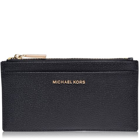 michael kors jet set flap card holder black silver|MICHAEL Michael Kors Jet Set Travel Flap Card Holder .